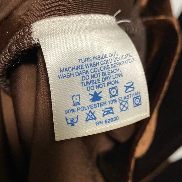 Women's Blouse Velvet Velour Chocolate Brown Top Long Sleeve Holiday Earth Tone - Picture 8 of 10